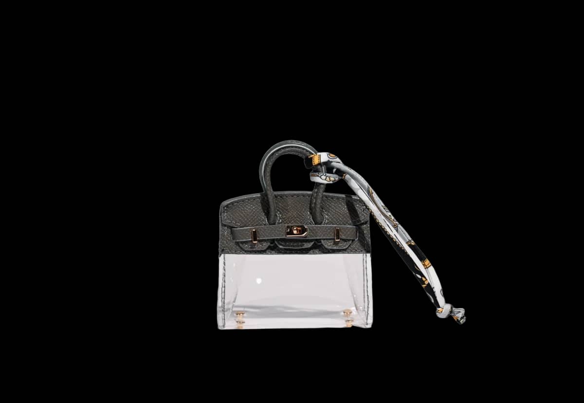 Strenge Mini-Handtasche GRAU