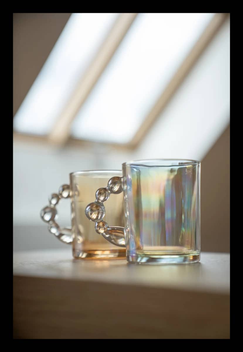 Bernsteinfarbene Glestasse