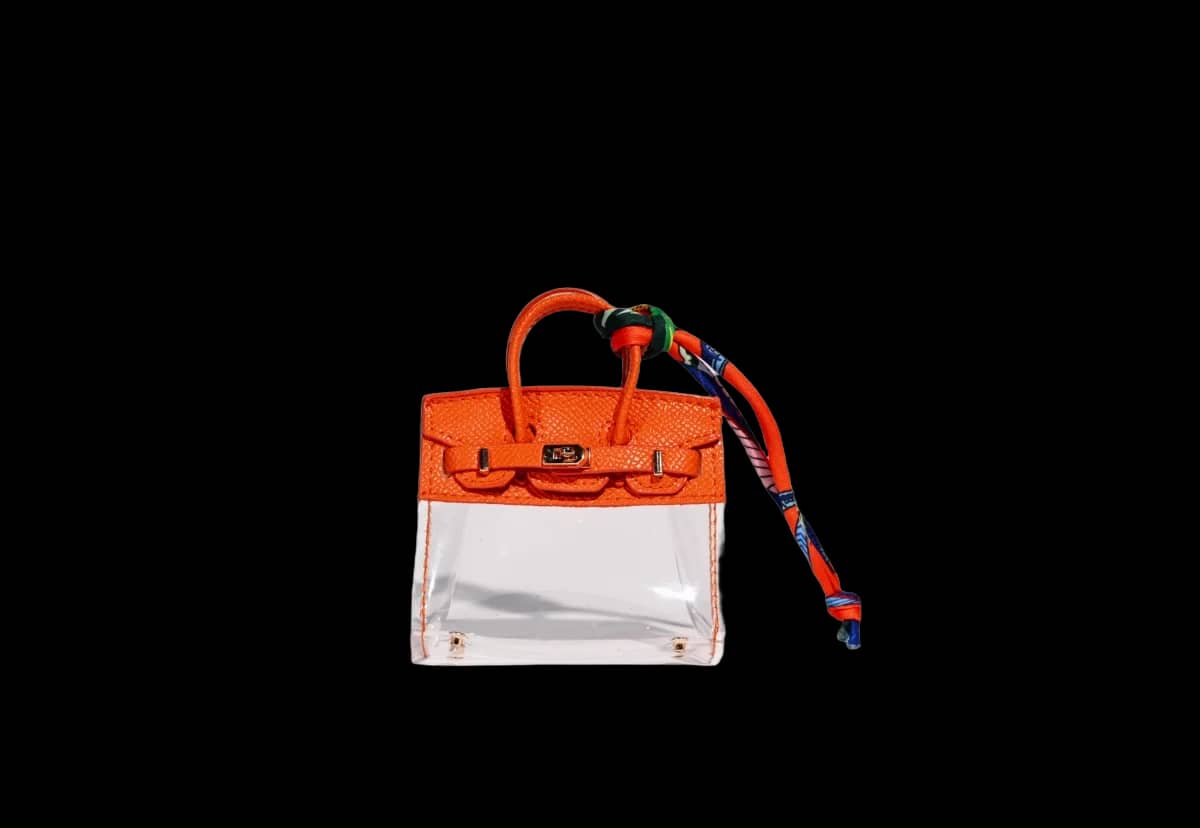 Strenge Mini-Handtasche ORANGE 2